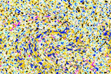 Elle çizilmiş dokuları olan yaratıcı, pürüzsüz desen. Soyut arkaplan. Puantiyeli desen. komik çizimler, noktalar, neşe, parti, çocuksu, renkli