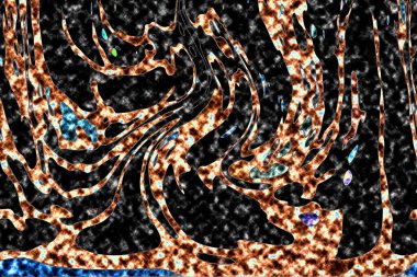 Modern tasarım çizimi. Çizgi ve renk bloğu geometrik şekiller. Pop sanat