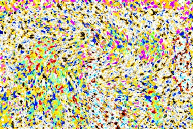 Elle çizilmiş dokuları olan yaratıcı, pürüzsüz desen. Soyut arkaplan. Puantiyeli desen. komik çizimler, noktalar, neşe, parti, çocuksu, renkli