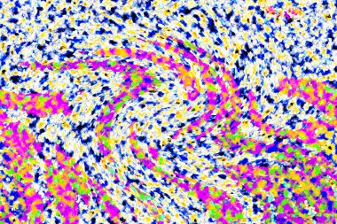 Elle çizilmiş dokuları olan yaratıcı, pürüzsüz desen. Soyut arkaplan. Puantiyeli desen. komik çizimler, noktalar, neşe, parti, çocuksu, renkli