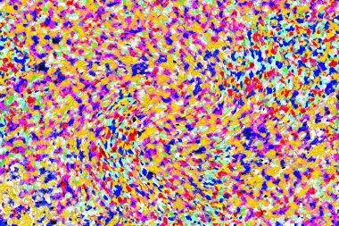 Elle çizilmiş dokuları olan yaratıcı, pürüzsüz desen. Soyut arkaplan. Puantiyeli desen. komik çizimler, noktalar, neşe, parti, çocuksu, renkli