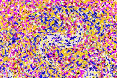 Elle çizilmiş dokuları olan yaratıcı, pürüzsüz desen. Soyut arkaplan. Puantiyeli desen. komik çizimler, noktalar, neşe, parti, çocuksu, renkli