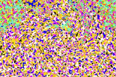 Elle çizilmiş dokuları olan yaratıcı, pürüzsüz desen. Soyut arkaplan. Puantiyeli desen. komik çizimler, noktalar, neşe, parti, çocuksu, renkli