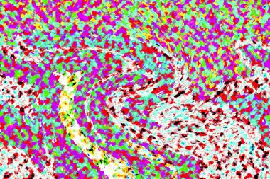 Elle çizilmiş dokuları olan yaratıcı, pürüzsüz desen. Soyut arkaplan. Puantiyeli desen. komik çizimler, noktalar, neşe, parti, çocuksu, renkli