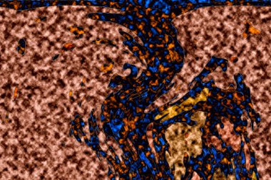 Modern tasarım çizimi. Çizgi ve renk bloğu geometrik şekiller. Pop sanat