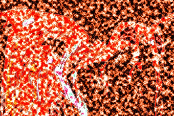 Modern tasarım çizimi. Çizgi ve renk bloğu geometrik şekiller. Pop sanat