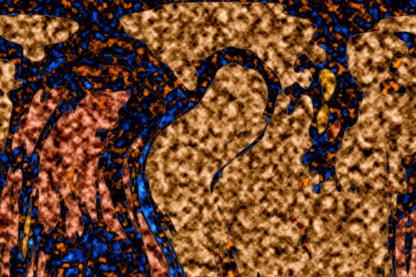 Modern tasarım çizimi. Çizgi ve renk bloğu geometrik şekiller. Pop sanat