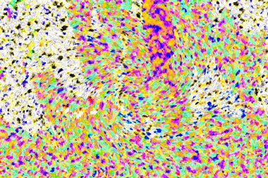 Elle çizilmiş dokuları olan yaratıcı, pürüzsüz desen. Soyut arkaplan. Puantiyeli desen. komik çizimler, noktalar, neşe, parti, çocuksu, renkli