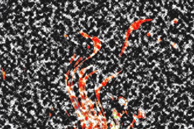 Modern tasarım çizimi. Çizgi ve renk bloğu geometrik şekiller. Pop sanat