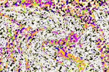 Elle çizilmiş dokuları olan yaratıcı, pürüzsüz desen. Soyut arkaplan. Puantiyeli desen. komik çizimler, noktalar, neşe, parti, çocuksu, renkli