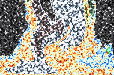 Modern tasarım çizimi. Çizgi ve renk bloğu geometrik şekiller. Pop sanat