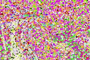 Elle çizilmiş dokuları olan yaratıcı, pürüzsüz desen. Soyut arkaplan. Puantiyeli desen. komik çizimler, noktalar, neşe, parti, çocuksu, renkli