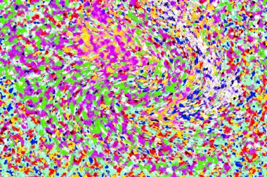 Elle çizilmiş dokuları olan yaratıcı, pürüzsüz desen. Soyut arkaplan. Puantiyeli desen. komik çizimler, noktalar, neşe, parti, çocuksu, renkli