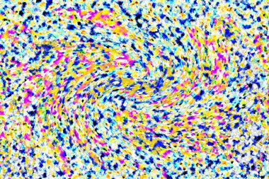 Elle çizilmiş dokuları olan yaratıcı, pürüzsüz desen. Soyut arkaplan. Puantiyeli desen. komik çizimler, noktalar, neşe, parti, çocuksu, renkli