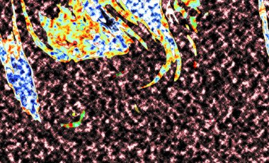 Modern tasarım çizimi. Çizgi ve renk bloğu geometrik şekiller. Pop sanat