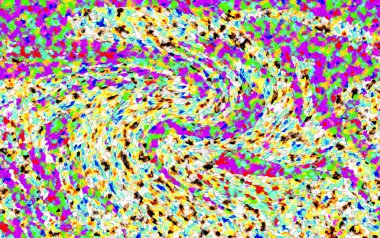 Elle çizilmiş dokuları olan yaratıcı, pürüzsüz desen. Soyut arkaplan. Puantiyeli desen. komik çizimler, noktalar, neşe, parti, çocuksu, renkli