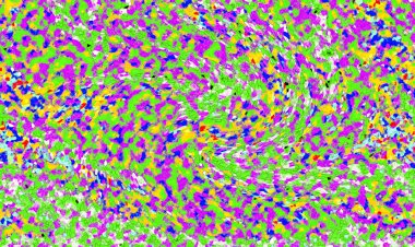 Elle çizilmiş dokuları olan yaratıcı, pürüzsüz desen. Soyut arkaplan. Puantiyeli desen. komik çizimler, noktalar, neşe, parti, çocuksu, renkli