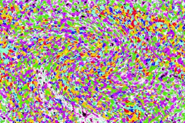 Elle çizilmiş dokuları olan yaratıcı, pürüzsüz desen. Soyut arkaplan. Puantiyeli desen. komik çizimler, noktalar, neşe, parti, çocuksu, renkli