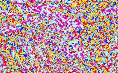 Elle çizilmiş dokuları olan yaratıcı, pürüzsüz desen. Soyut arkaplan. Puantiyeli desen. komik çizimler, noktalar, neşe, parti, çocuksu, renkli