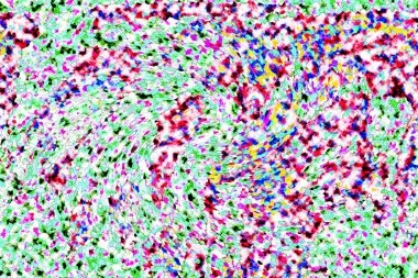 Elle çizilmiş dokuları olan yaratıcı, pürüzsüz desen. Soyut arkaplan. Puantiyeli desen. komik çizimler, noktalar, neşe, parti, çocuksu, renkli