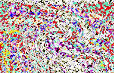 Elle çizilmiş dokuları olan yaratıcı, pürüzsüz desen. Soyut arkaplan. Puantiyeli desen. komik çizimler, noktalar, neşe, parti, çocuksu, renkli