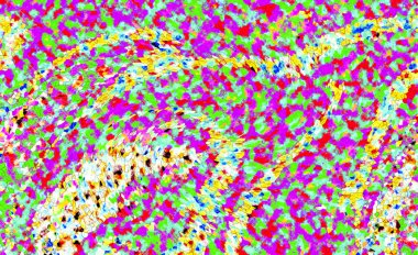 Elle çizilmiş dokuları olan yaratıcı, pürüzsüz desen. Soyut arkaplan. Puantiyeli desen. komik çizimler, noktalar, neşe, parti, çocuksu, renkli