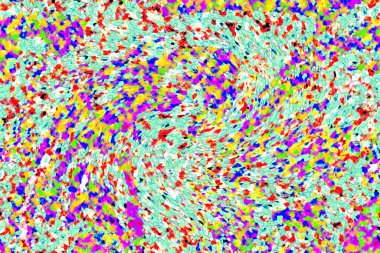 Elle çizilmiş dokuları olan yaratıcı, pürüzsüz desen. Soyut arkaplan. Puantiyeli desen. komik çizimler, noktalar, neşe, parti, çocuksu, renkli