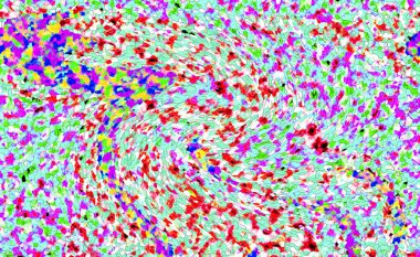 Elle çizilmiş dokuları olan yaratıcı, pürüzsüz desen. Soyut arkaplan. Puantiyeli desen. komik çizimler, noktalar, neşe, parti, çocuksu, renkli