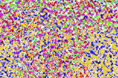 Elle çizilmiş dokuları olan yaratıcı, pürüzsüz desen. Soyut arkaplan. Puantiyeli desen. komik çizimler, noktalar, neşe, parti, çocuksu, renkli