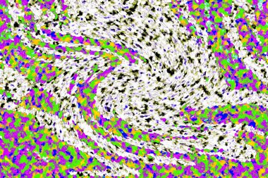 Elle çizilmiş dokuları olan yaratıcı, pürüzsüz desen. Soyut arkaplan. Puantiyeli desen. komik çizimler, noktalar, neşe, parti, çocuksu, renkli