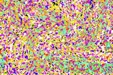 Elle çizilmiş dokuları olan yaratıcı, pürüzsüz desen. Soyut arkaplan. Puantiyeli desen. komik çizimler, noktalar, neşe, parti, çocuksu, renkli