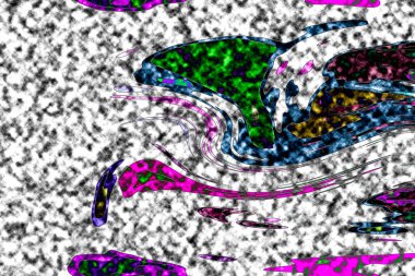 Modern tasarım çizimi. Çizgi ve renk bloğu geometrik şekiller. Pop sanat