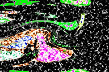 Modern tasarım çizimi. Çizgi ve renk bloğu geometrik şekiller. Pop sanat