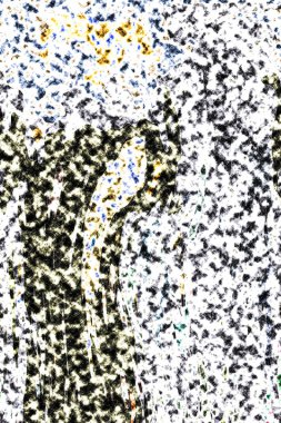 Modern tasarım çizimi. Çizgi ve renk bloğu geometrik şekiller. Pop sanat