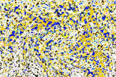 Elle çizilmiş dokuları olan yaratıcı, pürüzsüz desen. Soyut arkaplan. Puantiyeli desen. komik çizimler, noktalar, neşe, parti, çocuksu, renkli