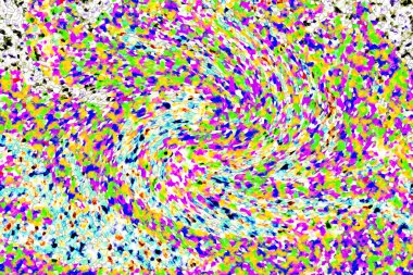 Elle çizilmiş dokuları olan yaratıcı, pürüzsüz desen. Soyut arkaplan. Puantiyeli desen. komik çizimler, noktalar, neşe, parti, çocuksu, renkli