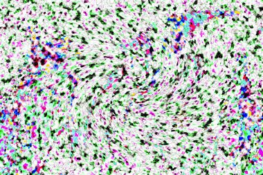 Elle çizilmiş dokuları olan yaratıcı, pürüzsüz desen. Soyut arkaplan. Puantiyeli desen. komik çizimler, noktalar, neşe, parti, çocuksu, renkli