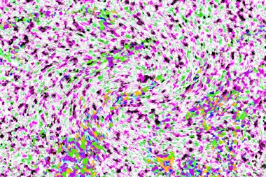 Elle çizilmiş dokuları olan yaratıcı, pürüzsüz desen. Soyut arkaplan. Puantiyeli desen. komik çizimler, noktalar, neşe, parti, çocuksu, renkli