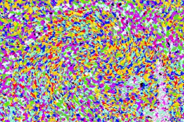 Elle çizilmiş dokuları olan yaratıcı, pürüzsüz desen. Soyut arkaplan. Puantiyeli desen. komik çizimler, noktalar, neşe, parti, çocuksu, renkli