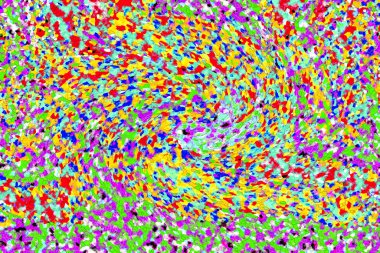 Elle çizilmiş dokuları olan yaratıcı, pürüzsüz desen. Soyut arkaplan. Puantiyeli desen. komik çizimler, noktalar, neşe, parti, çocuksu, renkli