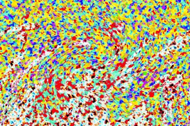 Elle çizilmiş dokuları olan yaratıcı, pürüzsüz desen. Soyut arkaplan. Puantiyeli desen. komik çizimler, noktalar, neşe, parti, çocuksu, renkli