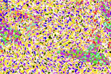 Elle çizilmiş dokuları olan yaratıcı, pürüzsüz desen. Soyut arkaplan. Puantiyeli desen. komik çizimler, noktalar, neşe, parti, çocuksu, renkli