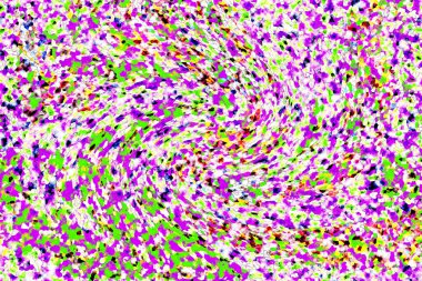 Elle çizilmiş dokuları olan yaratıcı, pürüzsüz desen. Soyut arkaplan. Puantiyeli desen. komik çizimler, noktalar, neşe, parti, çocuksu, renkli