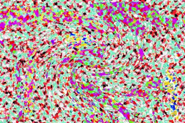 Elle çizilmiş dokuları olan yaratıcı, pürüzsüz desen. Soyut arkaplan. Puantiyeli desen. komik çizimler, noktalar, neşe, parti, çocuksu, renkli