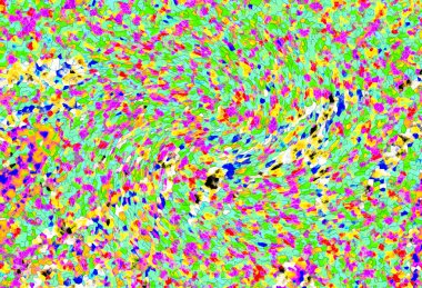 Elle çizilmiş dokuları olan yaratıcı, pürüzsüz desen. Soyut arkaplan. Puantiyeli desen. komik çizimler, noktalar, neşe, parti, çocuksu, renkli