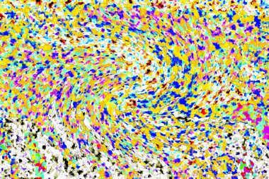 Elle çizilmiş dokuları olan yaratıcı, pürüzsüz desen. Soyut arkaplan. Puantiyeli desen. komik çizimler, noktalar, neşe, parti, çocuksu, renkli