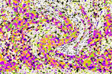 Elle çizilmiş dokuları olan yaratıcı, pürüzsüz desen. Soyut arkaplan. Puantiyeli desen. komik çizimler, noktalar, neşe, parti, çocuksu, renkli