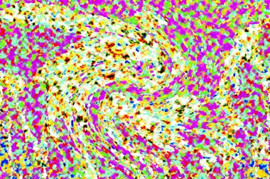 Elle çizilmiş dokuları olan yaratıcı, pürüzsüz desen. Soyut arkaplan. Puantiyeli desen. komik çizimler, noktalar, neşe, parti, çocuksu, renkli