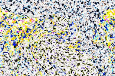 Elle çizilmiş dokuları olan yaratıcı, pürüzsüz desen. Soyut arkaplan. Puantiyeli desen. komik çizimler, noktalar, neşe, parti, çocuksu, renkli