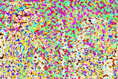 Elle çizilmiş dokuları olan yaratıcı, pürüzsüz desen. Soyut arkaplan. Puantiyeli desen. komik çizimler, noktalar, neşe, parti, çocuksu, renkli